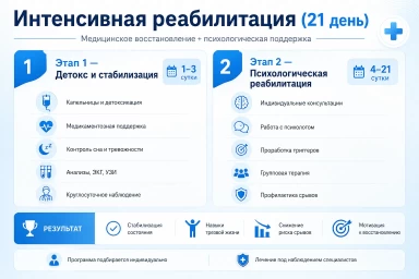 Реабилитация за 21 день в Орехово-Зуево